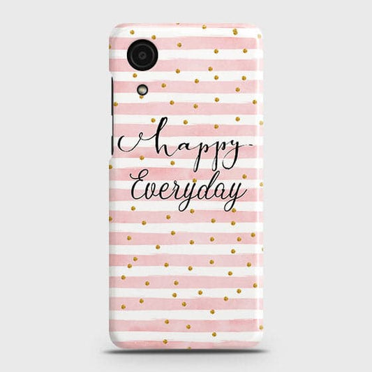 Samsung Galaxy A03 Core Cover - Trendy Happy Everyday Printed Hard Case with Life Time Colors Guarantee