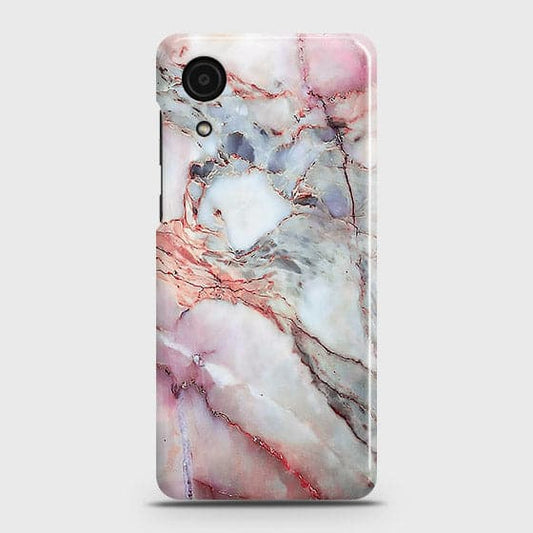Samsung Galaxy A03 Core Cover - Violet Sky Marble Trendy Printed Hard Case with Life Time Colors Guarantee