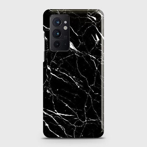 OnePlus 9RT 5G Cover - Trendy Black Marble Printed Hard Case with Life Time Colors Guarantee