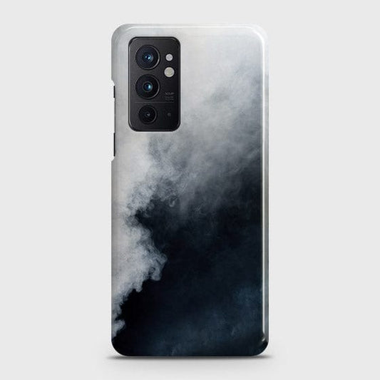 OnePlus 9RT 5G Cover - Matte Finish - Trendy Misty White and Black Marble Printed Hard Case with Life Time Colors Guarantee