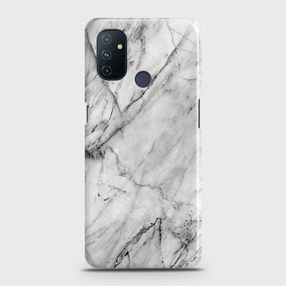 OnePlus Nord N100 Cover - Matte Finish - Trendy White Marble Printed Hard Case with Life Time Colors Guarantee B (28) 1