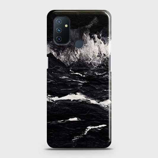 OnePlus Nord N100 Cover - Black Ocean Marble Trendy Printed Hard Case with Life Time Colors Guarantee