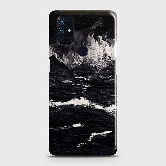 OnePlus Nord N10 5G Cover - Black Ocean Marble Trendy Printed Hard Case with Life Time Colors Guarantee