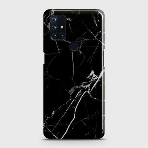 OnePlus Nord N10 5G Cover - Black Modern Classic Marble Printed Hard Case with Life Time Colors Guarantee