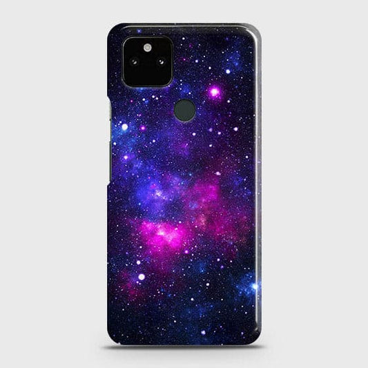 Google Pixel 5a 5G Cover - Dark Galaxy Stars Modern Printed Hard Case with Life Time Colors Guarantee