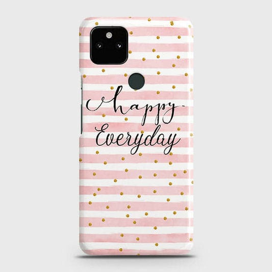 Google Pixel 5a 5G Cover - Trendy Happy Everyday Printed Hard Case with Life Time Colors Guarantee