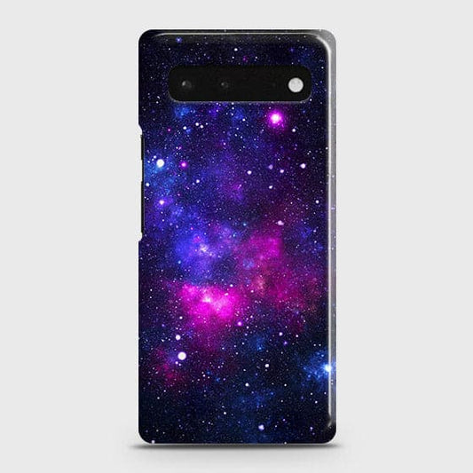 Google Pixel 6 Cover - Dark Galaxy Stars Modern Printed Hard Case with Life Time Colors Guarantee