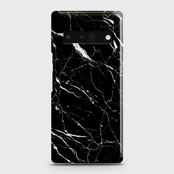 Google Pixel 6 Pro Cover - Trendy Black Marble Printed Hard Case with Life Time Colors Guarantee (Fast Delivery)