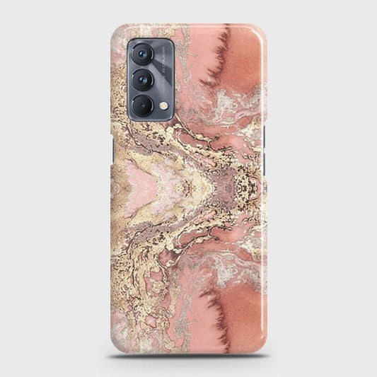 Realme GT Master Cover - Trendy Chic Rose Gold Marble Printed Hard Case with Life Time Colors Guarantee B42