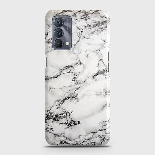 Realme GT Master Cover - Matte Finish - Trendy Mysterious White Marble Printed Hard Case with Life Time Colors Guarantee