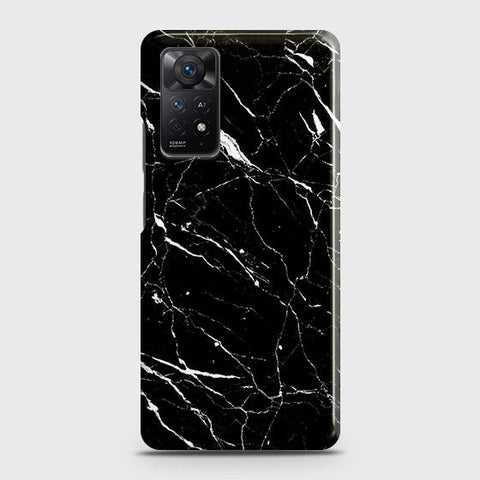 Xiaomi Redmi Note 11S Cover - Trendy Black Marble Printed Hard Case with Life Time Colors Guarantee ( Fast Delivery )