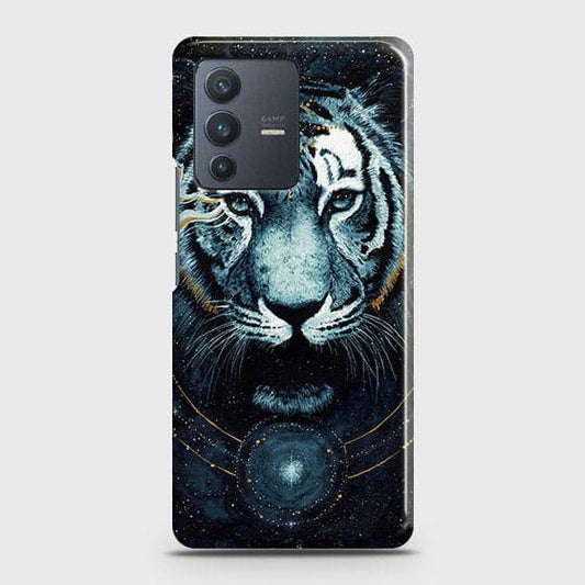 Vivo S12 Cover - Vintage Galaxy Tiger Printed Hard Case with Life Time Colors Guarante ( Fast Delivery )