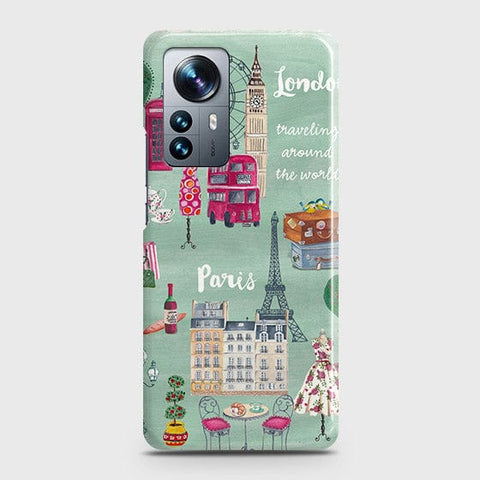 Xiaomi 12 Cover - Matte Finish - London, Paris, New York ModernPrinted Hard Case with Life Time Colors Guarantee