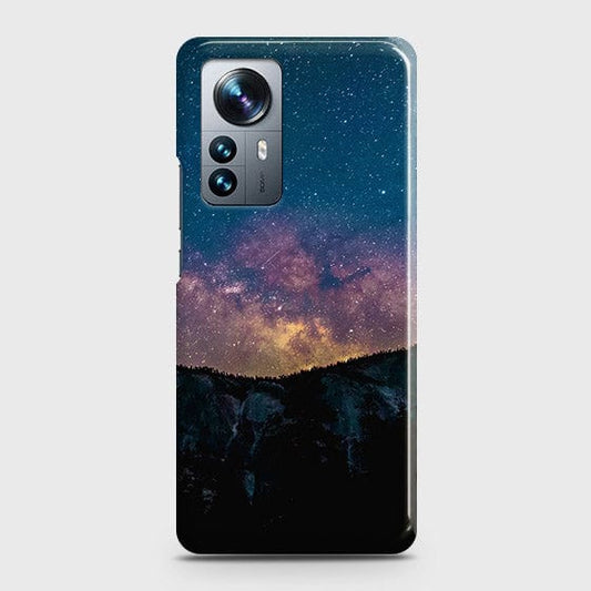 Xiaomi 12 Pro Cover - Matte Finish - Embrace Dark Galaxy  Trendy Printed Hard Case with Life Time Colors Guarantee