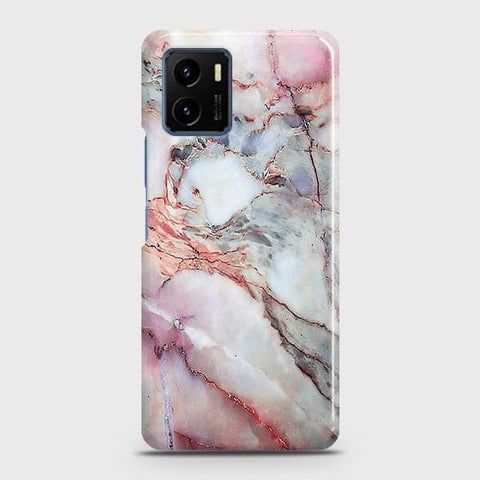Vivo Y15s Cover - Violet Sky Marble Trendy Printed Hard Case with Life Time Colors Guarantee