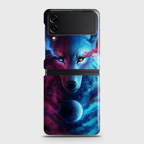 Samsung Galaxy Z Flip 3 5G Cover - Infinity Wolf Trendy Printed Hard Case with Life Time Colors Guarantee