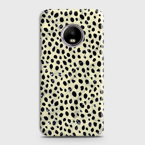 Motorola E4 Cover - Bold Dots Series - Matte Finish - Snap On Hard Case with LifeTime Colors Guarantee