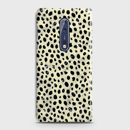 Nokia 8 Cover - Bold Dots Series - Matte Finish - Snap On Hard Case with LifeTime Colors Guarantee