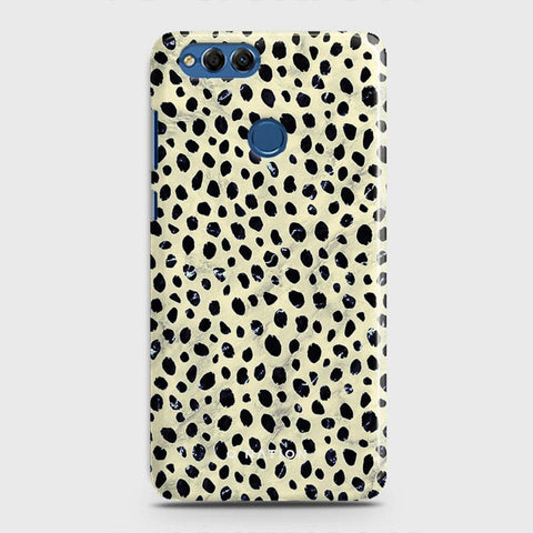 Huawei Honor 7X Cover - Bold Dots Series - Matte Finish - Snap On Hard Case with LifeTime Colors Guarantee