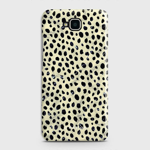 Huawei Y6 Pro 2015 Cover - Bold Dots Series - Matte Finish - Snap On Hard Case with LifeTime Colors Guarantee