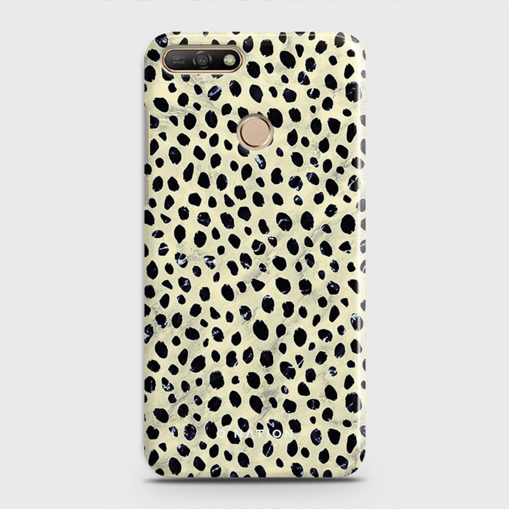 Huawei Y7 Prime 2018 / Y7 2018 Cover - Bold Dots Series - Matte Finish - Snap On Hard Case with LifeTime Colors Guarantee