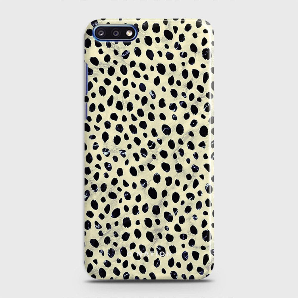 Huawei Y7 Pro 2018 Cover - Bold Dots Series - Matte Finish - Snap On Hard Case with LifeTime Colors Guarantee