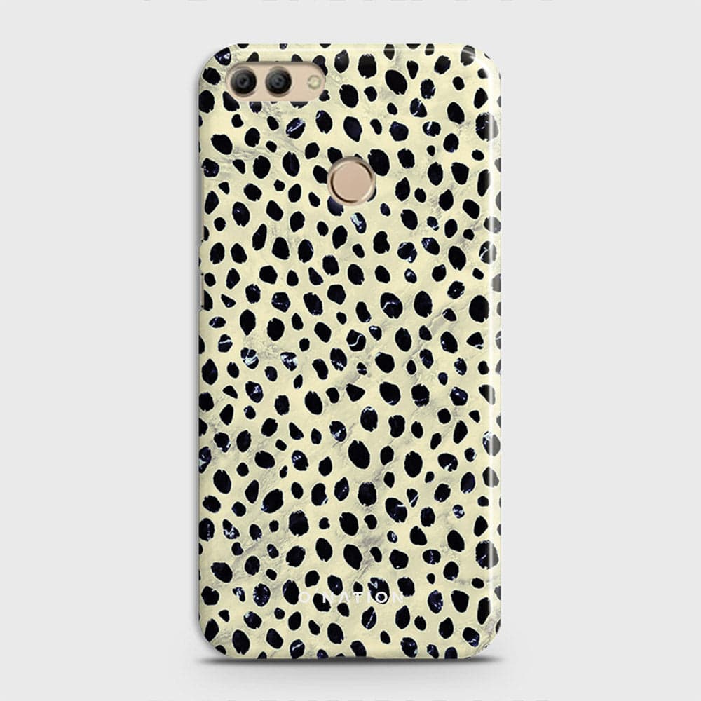 Huawei Y9 2018 Cover - Bold Dots Series - Matte Finish - Snap On Hard Case with LifeTime Colors Guarantee