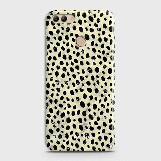 Huawei Y9 2018 Cover - Bold Dots Series - Matte Finish - Snap On Hard Case with LifeTime Colors Guarantee