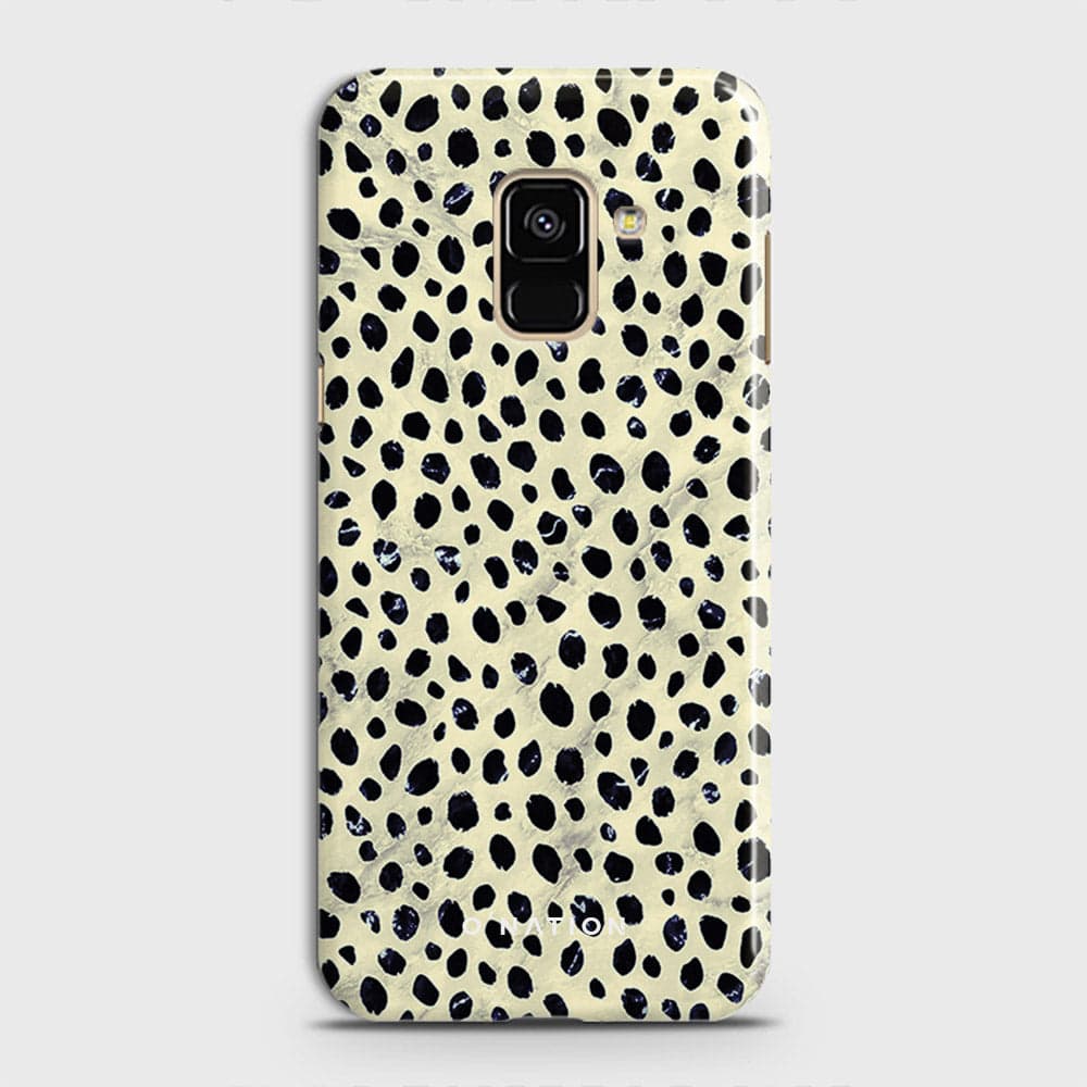 Samsung A8 2018 Cover - Bold Dots Series - Matte Finish - Snap On Hard Case with LifeTime Colors Guarantee