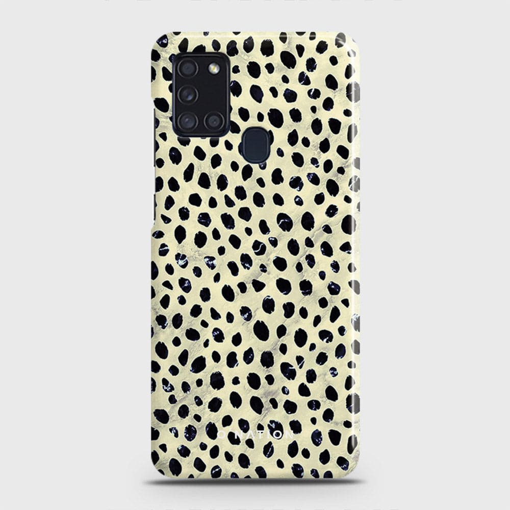 Samsung Galaxy A21s Cover - Bold Dots Series - Matte Finish - Snap On Hard Case with LifeTime Colors Guarantee