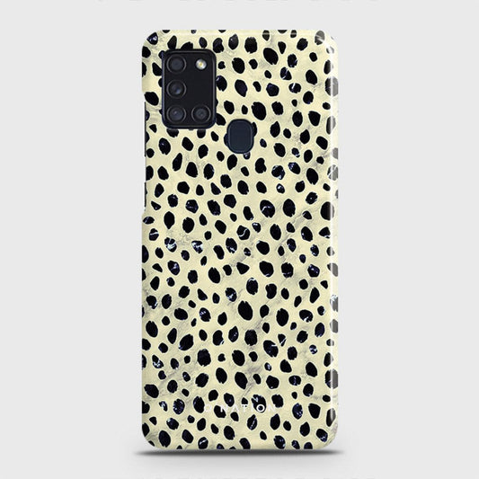 Samsung Galaxy A21s Cover - Bold Dots Series - Matte Finish - Snap On Hard Case with LifeTime Colors Guarantee