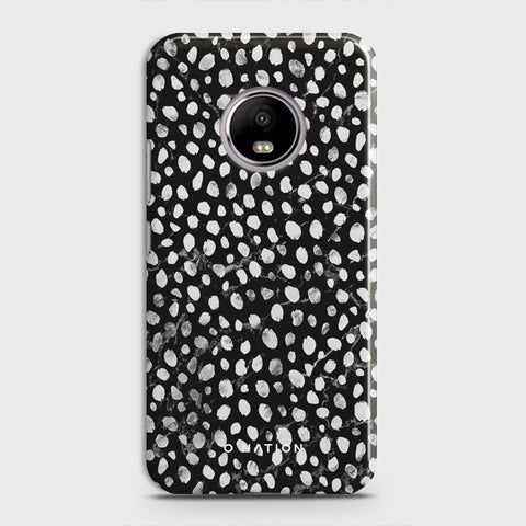 Motorola E4 Cover - Bold Dots Series - Matte Finish - Snap On Hard Case with LifeTime Colors Guarantee