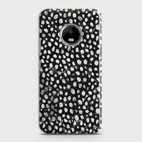 Motorola E4 Plus Cover - Bold Dots Series - Matte Finish - Snap On Hard Case with LifeTime Colors Guarantee