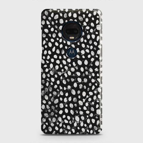 Motorola Moto G7 Plus Cover - Bold Dots Series - Matte Finish - Snap On Hard Case with LifeTime Colors Guarantee