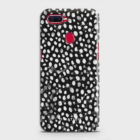 Oppo A7 Cover - Bold Dots Series - Matte Finish - Snap On Hard Case with LifeTime Colors Guarantee