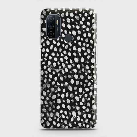 Oppo A53s Cover - Bold Dots Series - Matte Finish - Snap On Hard Case with LifeTime Colors Guarantee