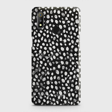Realme 3 Cover - Bold Dots Series - Matte Finish - Snap On Hard Case with LifeTime Colors Guarantee