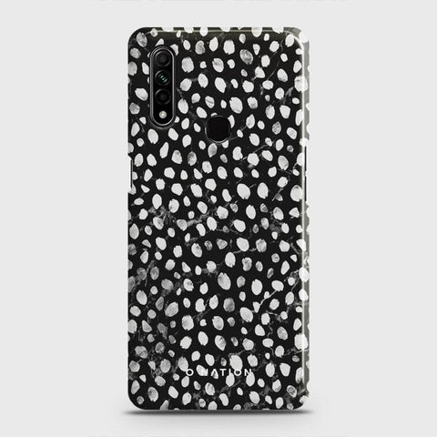Oppo A8 Cover - Bold Dots Series - Matte Finish - Snap On Hard Case with LifeTime Colors Guarantee