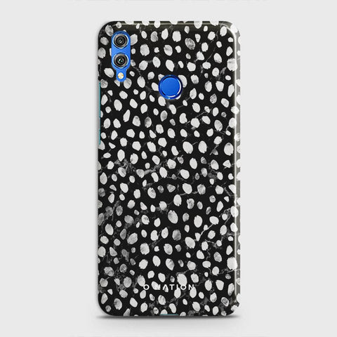 Huawei Honor 8X Cover - Bold Dots Series - Matte Finish - Snap On Hard Case with LifeTime Colors Guarantee