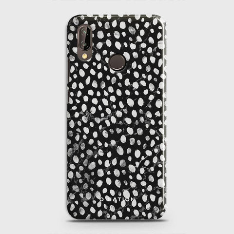 Huawei P20 Lite Cover - Bold Dots Series - Matte Finish - Snap On Hard Case with LifeTime Colors Guarantee
