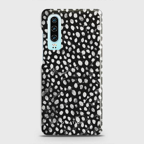 Huawei P30 Cover - Bold Dots Series - Matte Finish - Snap On Hard Case with LifeTime Colors Guarantee