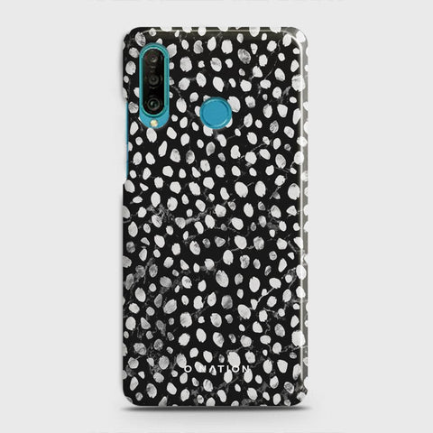 Huawei P30 lite Cover - Bold Dots Series - Matte Finish - Snap On Hard Case with LifeTime Colors Guarantee