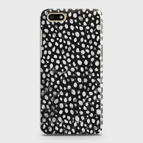 Huawei Y5 Prime 2018 Cover - Bold Dots Series - Matte Finish - Snap On Hard Case with LifeTime Colors Guarantee