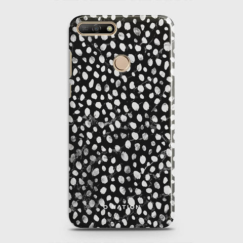 Huawei Y7 Prime 2018 / Y7 2018 Cover - Bold Dots Series - Matte Finish - Snap On Hard Case with LifeTime Colors Guarantee