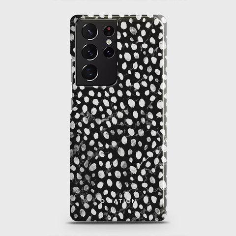 Samsung Galaxy S21 Ultra 5G Cover - Bold Dots Series - Matte Finish - Snap On Hard Case with LifeTime Colors Guarantee ( Fast Delivery )