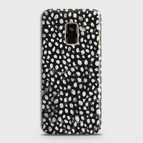 Samsung A8 2018 Cover - Bold Dots Series - Matte Finish - Snap On Hard Case with LifeTime Colors Guarantee