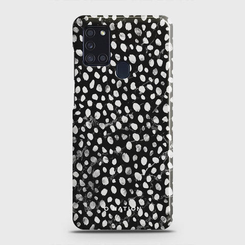 Samsung Galaxy A21s Cover - Bold Dots Series - Matte Finish - Snap On Hard Case with LifeTime Colors Guarantee