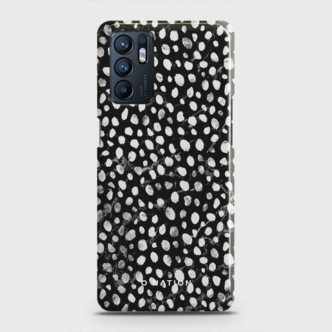 Oppo Reno 6 Cover - Bold Dots Series - Matte Finish - Snap On Hard Case with LifeTime Colors Guarantee
