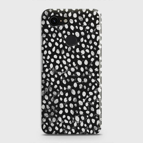 Google Pixel 3 Cover - Bold Dots Series - Matte Finish - Snap On Hard Case with LifeTime Colors Guarantee