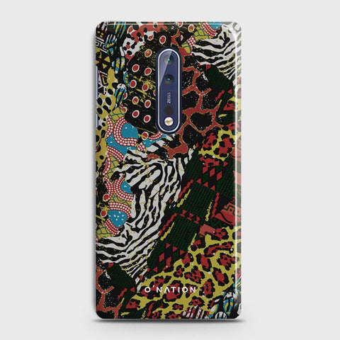 Nokia 8 Cover - Bold Dots Series - Matte Finish - Snap On Hard Case with LifeTime Colors Guarantee